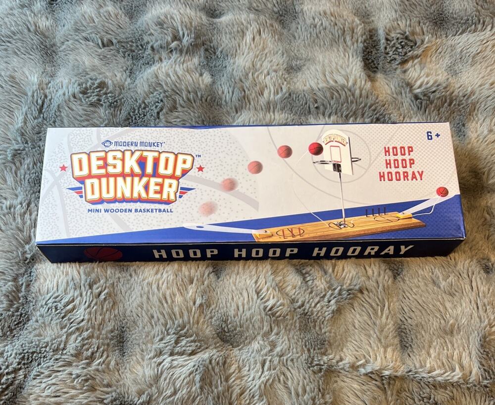 Modern Monkey Desktop Dunker Basketball Wooden Mini Game